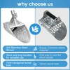 Hand Sand Scoop for Metal Detecting,Heavy Duty 304 Stainless Steel