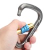 XINDA Climbing Carabiner Safety Buckle Quick Hanging D‑Type Screw Main