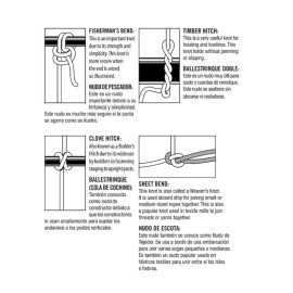 Everbilt 4 Pack Everbilt 1/8 inch x 50 ft. Paracord Nylon/Poly Pro Rope, White, 72392