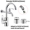 TSBSHum Bathroom Sink Aerator,2.2 GPM Faucet Aerator, Made of Solid