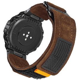 hemsut h Watch Bands Compatible with T-Rex/T-Rex 2/T-Rex Pro/T-Rex Ultra, Millitary Soft Suede Leather Strap With Hook and Loop Design and Tools included