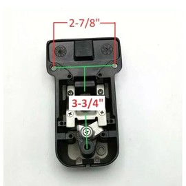 2- Black Locking Cargo Trailer Cambar Door Latch Vise Lock Cam Bar