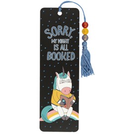 Sorry, My Night Is All Booked Beaded Bookmark