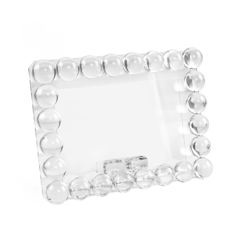 DONOUCLS Crystal 5x7Inch Picture Frame, Wedding Frame Tabletop Display, Display