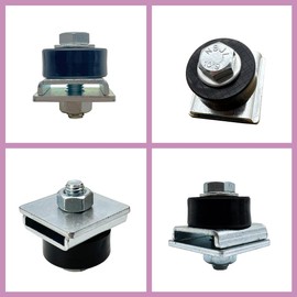 Hi Flame Beam Trolley Roller Wheels Limit Trolley Assembly Positioning for Unistrut Strut Channel with 1-5/8" Wide and All 1-5/8" or Taller Strut Channel (Pack of 4)