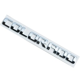 Aimoll 3pcs Colorado Letters Emblems,3D Decal Badges Glossy for Gm Silverado (Chrome)