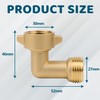 Sumalon 2 Pack Garden Hose Elbow Connector, 90 Degree Solid