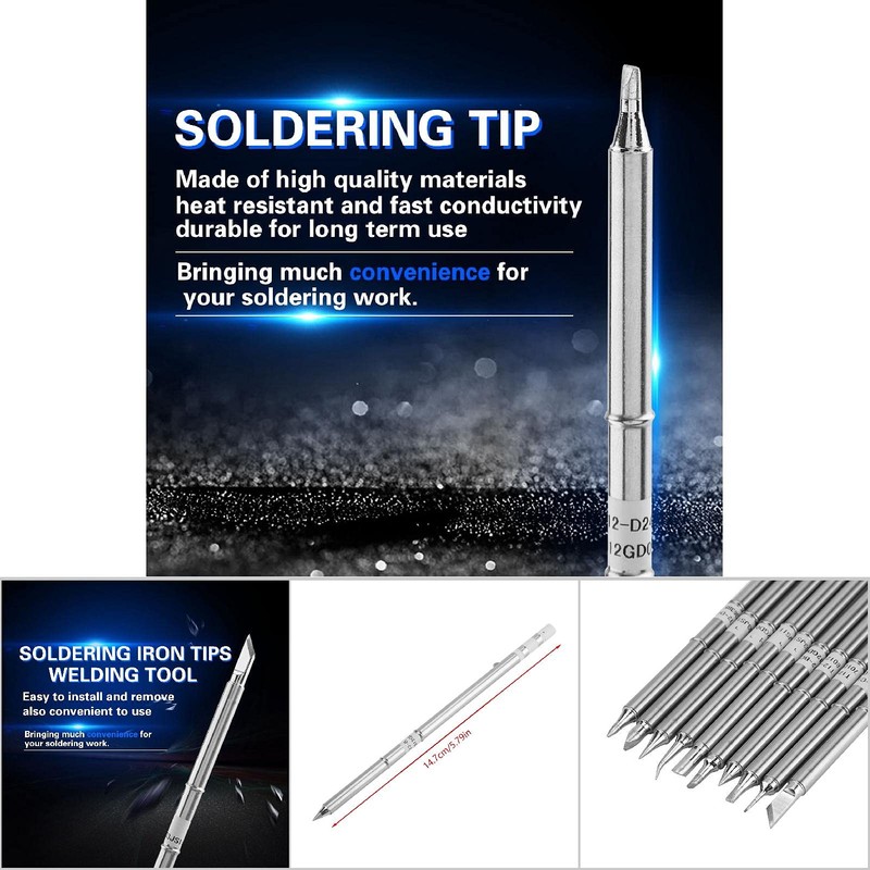 T12 Series Soldering Iron Tips Oxygen-free Copper Solder Tips Welding