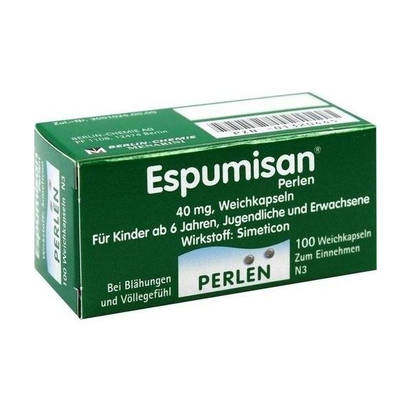 Espumisan Beads Pack of 100 Capsules PZN: 1320445