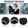 Tinoaly Fan for Line Dancing, Large Folding Hand Rave Fan