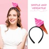 GALPADA 2pcs Ice Cream Cone Headband Accessory for Women for