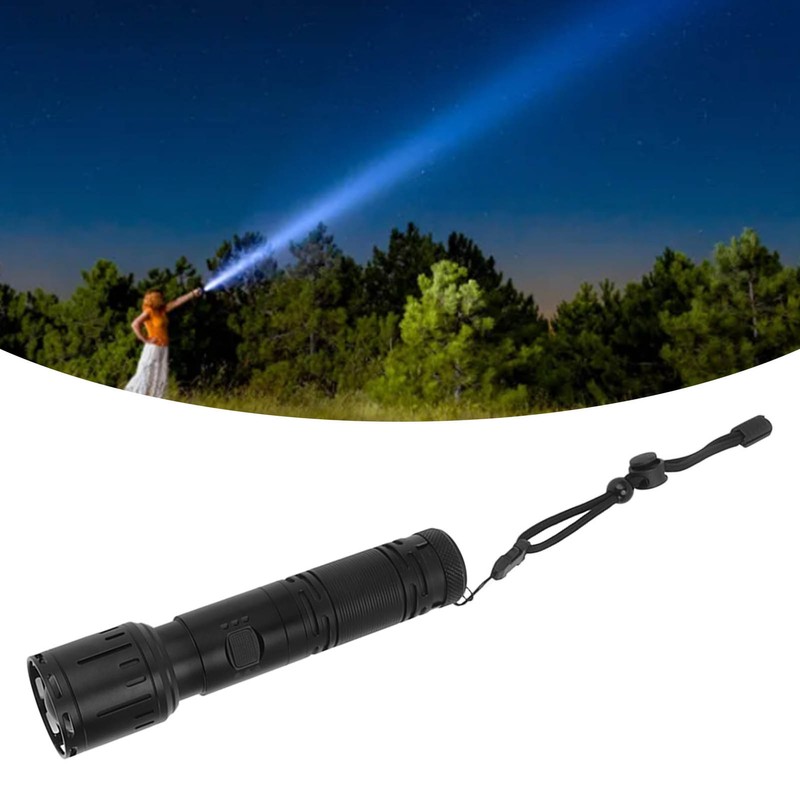 LED Rechargable Flashlight Super Bright Torch 3000lm Zoomable Outdoor Waterproof