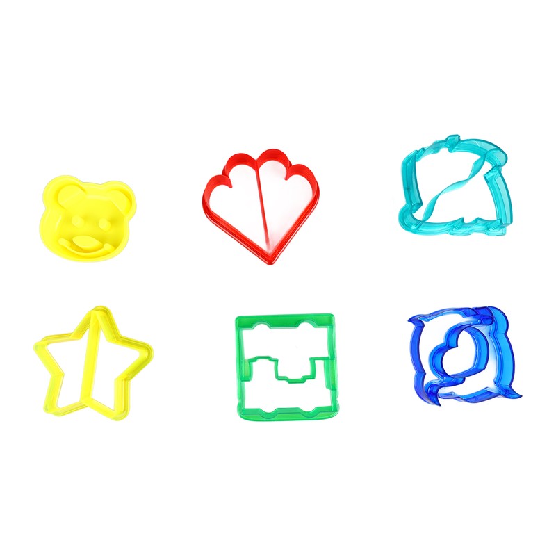 6PCS Sandwich Cutters 12PCS Cookie Vegetable Fruit Cutter Shapes Set