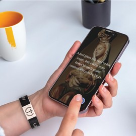 Bible Verse Bracelets With NFC, Wearable Bible Bracelet, Christian Daily Bible Verse Bracelet, Christian Bible Gifts, Bracelet For Women, Wearable Jesus Faith Wristbands, Christian Bracelet For Men