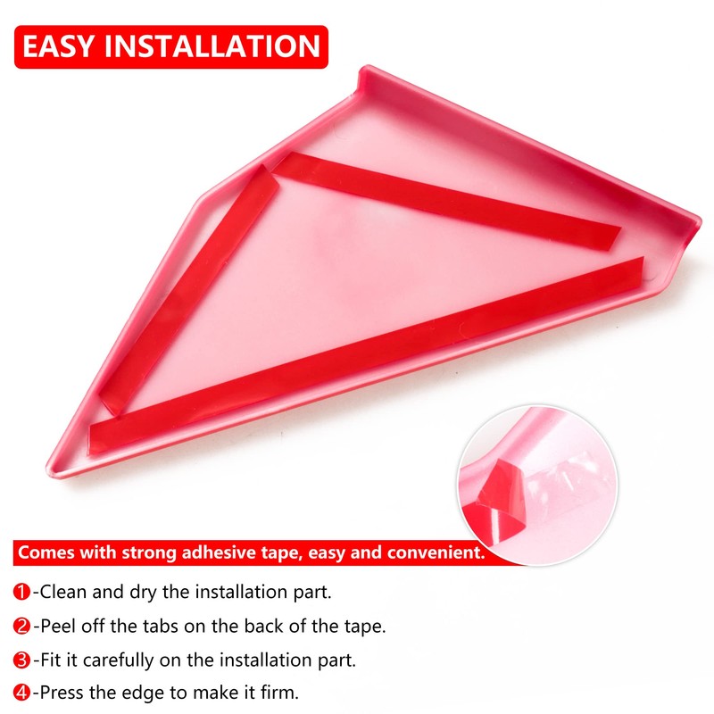 RERPRO Rear Window Triangle Cover Trim Compatible with 2021 2022