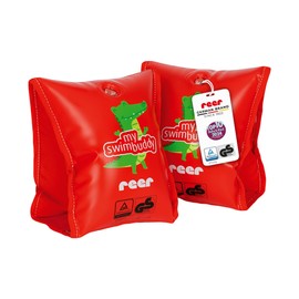 reer myswimbuddy Swimming Armbands | Swimming Aid for Babies and Toddlers | Extra Soft Fabric Insert | Safe Learning to Swim | 11-30 kg