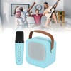 Mini Karaoke Machine Portable Bluetooth Speaker With Wireless Microphone Bass