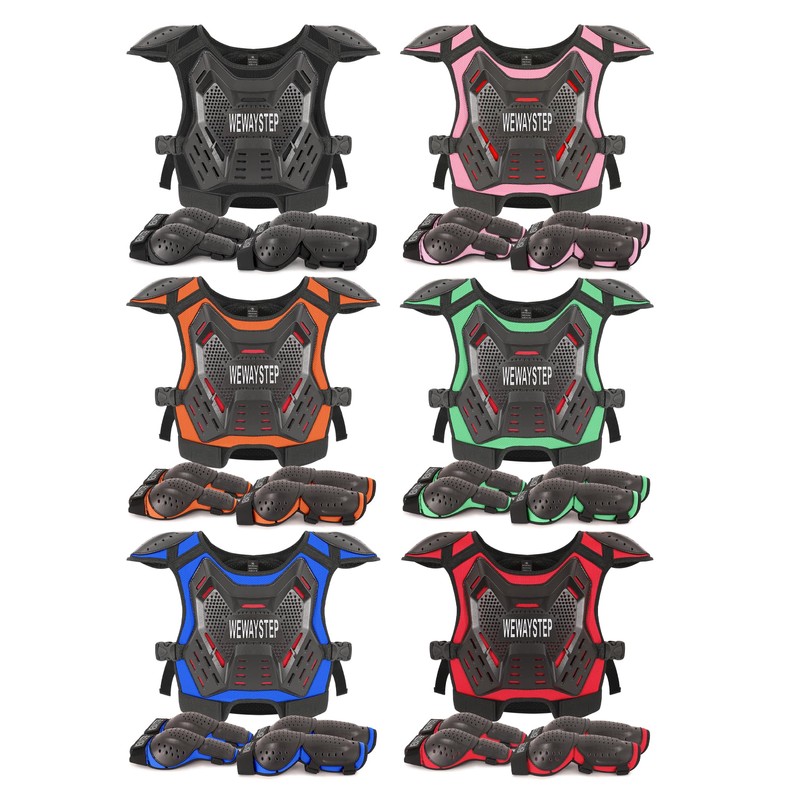 WEWAYSTEP Kids Dirt Bike Gear Motorcycle Armor, Chest Protector Motocross
