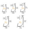 THKFISH Fishing Hooks Twist-lock Hooks weedless Weighted Hooks Swimbait Hooks