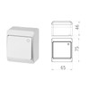 Surface-Mounted Light Switch IP44 Waterproof Outdoor White