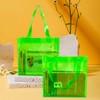 TotePrint 1pcs Waterproof Large Transparent Pvc Shopping Clear Tote Bag