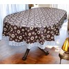 CASA-NEST Thick PVC Printed Waterproof Oval Dining Table Cover (6-8