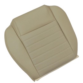 NLQR Passenger Bottom Perf Microfiber Leather Seat Cover Tan Compatible with Ford Mustang GT V8 2005 2006 2007 2008 2009