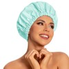 Reusable Shower Cap for Women, Large Waterproof Shower Essentials Bonnet