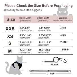 MingXpets Cat Car Harness and Leash for Walking, Adjustable Soft Vest Cats Harnesses for Anti Escape, Breathable Reflective Strips Harness for Cat Easy to Wear Leash Set for Outdoor Walking, Grey,XXS