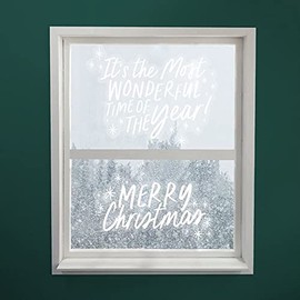 Club Green Festive Window Sticker Decorations Words, Merry Christmas, Christmas Window Decoration, Window Decal, Festive Home Decoration, Festive Stickers, Shop Display