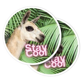 Vinyl-Aufkleber, rund, 10 cm, lustig, für Laptops, Tablets, Gepäck, Scrapbooking, Kühlschrank, #63127, 2 Stück