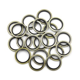 sourcing map pack of 20 Oil Crush Sealing Rings Drain Plug Sealing Ring 10 mm ID. 16 mm AD. Car.