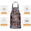 BGBDEIA Grunge Splash Space Apron Adjustable Neck Bib Apron for