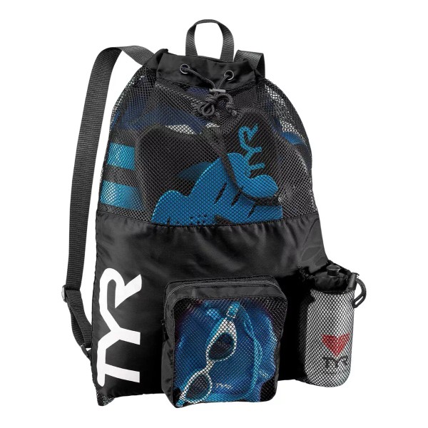 TYR Mochila Red Para Natacion Negra Tyr Big Mesh 40