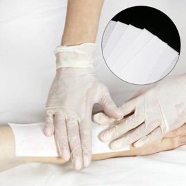 Teqooza 20cm x 7cm Disposable Professional Hair Removal Tool Depilatory Paper Nonwoven Epilator for Women Wax Strip Paper Shaving Roll Waxing Smooth Legs, 50 Sheets