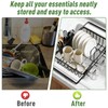 KUK Dish Drying Rack in Sink, Expandable Stainless Steel Over