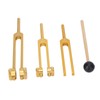 3 Pcs Aluminium Alloy Tuning Fork Set 128 256 512Hz