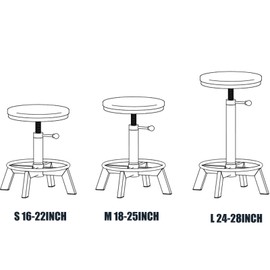 BOKKOLIK Vintage Bar Stools Set of 2 Industrial Bar Stool Swivel PU Seat Counter Height Adjustable 24-28inch Kitchen Isand Dining Chair