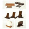 Modern Viewing Stand/Past Book Set, 4.0 Inches, Dark Oak Wood,