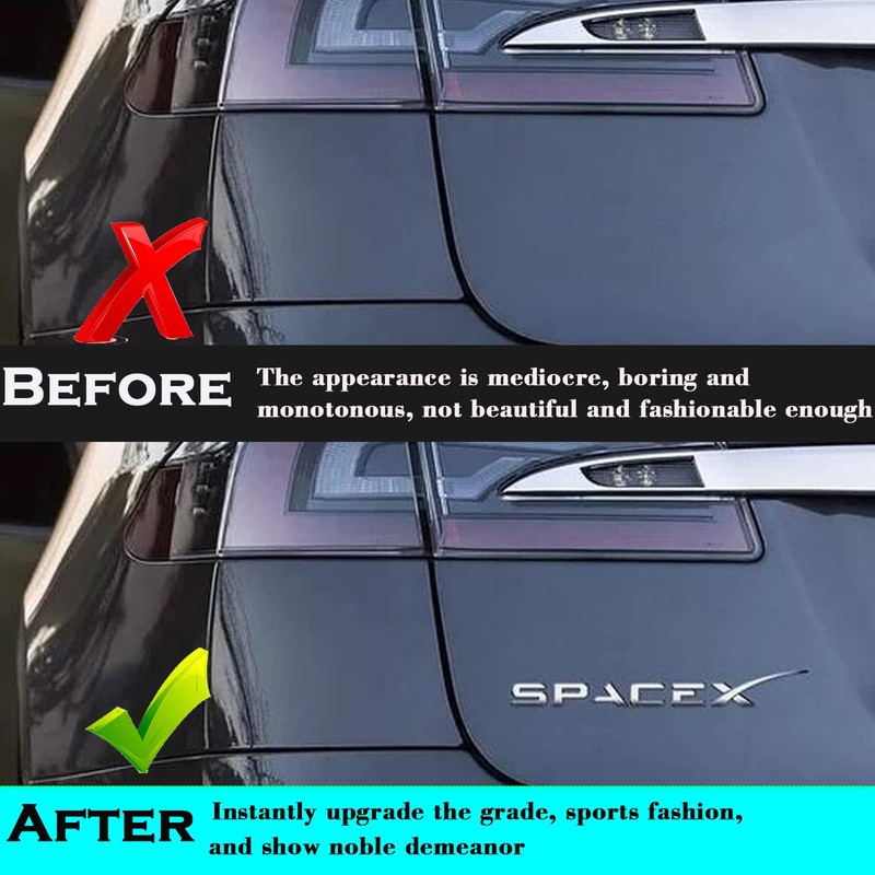 YHCDSEA Dual Motor Badge Emblem Sticker Plaid Decor Compatible for