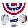 Motiloo American Pleated Fan Flag,2 x 4 Ft USA Patriotic