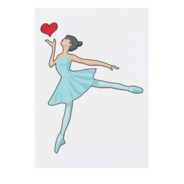 'Ballet Dancer ' Temporary Tattoo - Water Resistant, Skin-Safe, Non-Toxic Transfer (TO00076657)