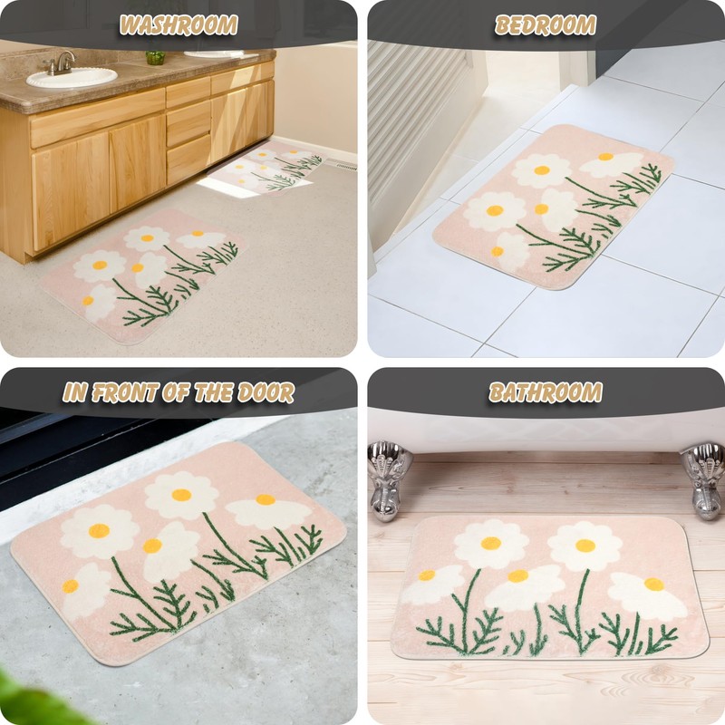 Spesh Bath Mat for Bathroom, 40x60 cm Non Slip Bathroom