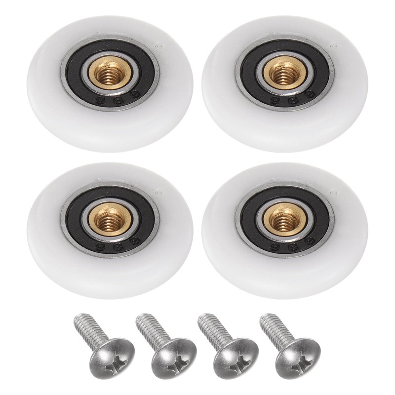 uxcell Shower Door Roller Wheel 25mm Diameter Replacement Part for