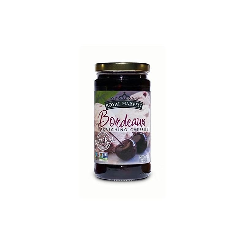Royal Harvest Bordeaux Maraschino Cherries, 13.5 Ounce