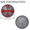 AtSKnSK Knights Templar Coins - Challenge Coin with Red Cross,