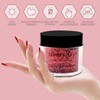 28g/Box Rose Red Wine Shine Glitter Sequins Paillette Dip Powder