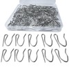 100 Pack Curtain Hooks, Rustproof Stainless Steel Heavy-Duty Offset Pin-On