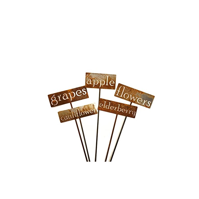 Classic Metal Garden Markers 19 Inches Tall (Bulk Discount Five