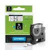 DYMO Standard D1 43610 Labeling Tape (Black Print on White Tape, 1/2'' W x 23' L, 1 Cartridge), DYMO Authentic